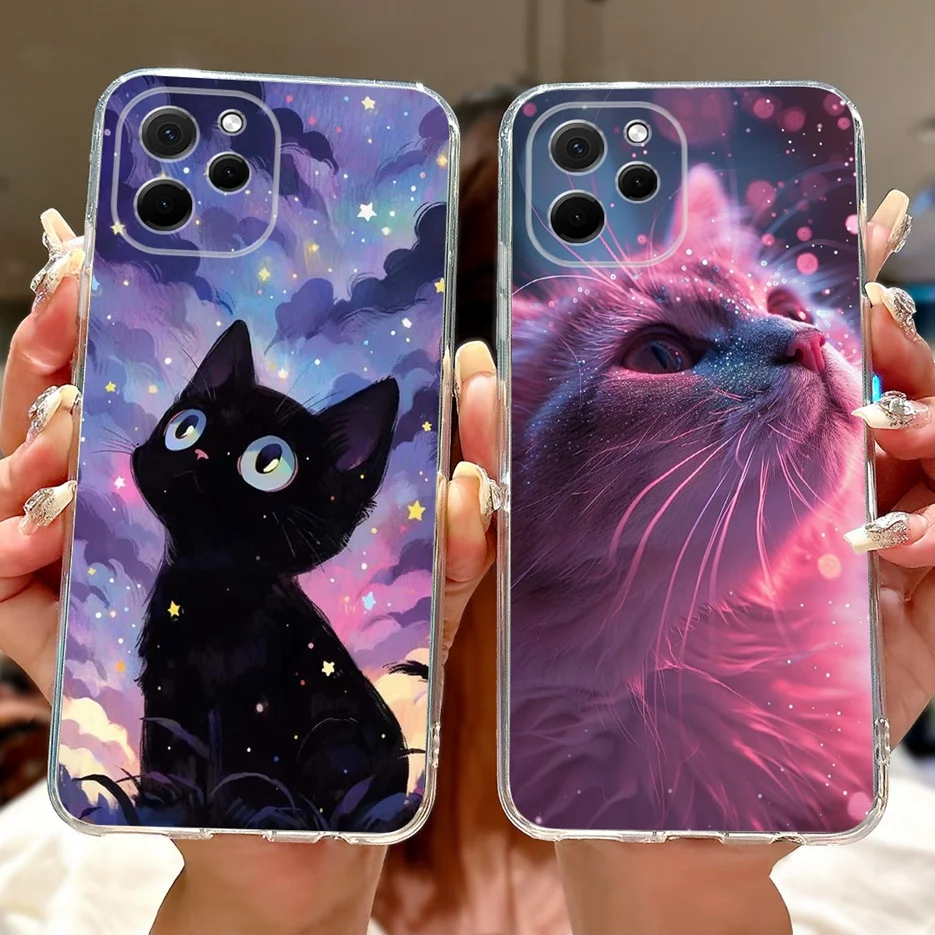 Para Huawei Nova Y61 funda EVE-LX9 nueva funda pintada de lujo funda de teléfono de silicona suave para Huawei Nova Y62 Plus NovaY61 NovaY62 bolsas - imagen 5