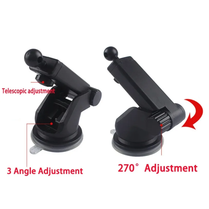 Soporte de ventosa giratorio telescópico de silicona para coche de 17mm, accesorios de soporte para coche, soporte de Base de ventosa negro para teléfono móvil - imagen 5