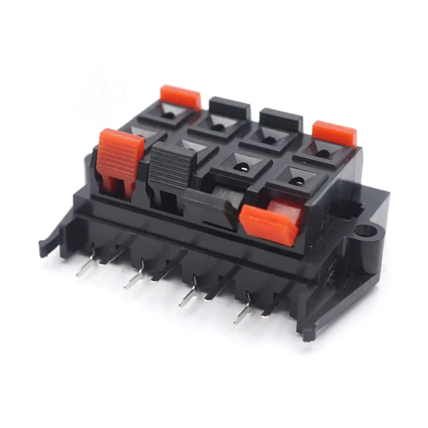 Cltgxdd 1 pieza conector de 8 posiciones terminales de altavoz de Audio de resorte enchufe interruptor Clip de prueba WP8-2B - imagen 2