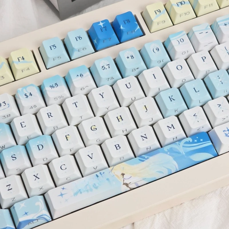 Cartethyia Keycaps personalizado PBT cereza/MOA perfil sublimación dibujos animados Anime lindo punto KeyCap para jugadores DIY Teclado mecánico - imagen 4
