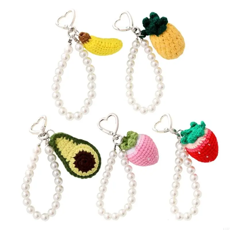 Correa teléfono crochet crochet hecho a mano Caqueta llave anti -pérdida para regalo colgante bolsas llave - imagen 2