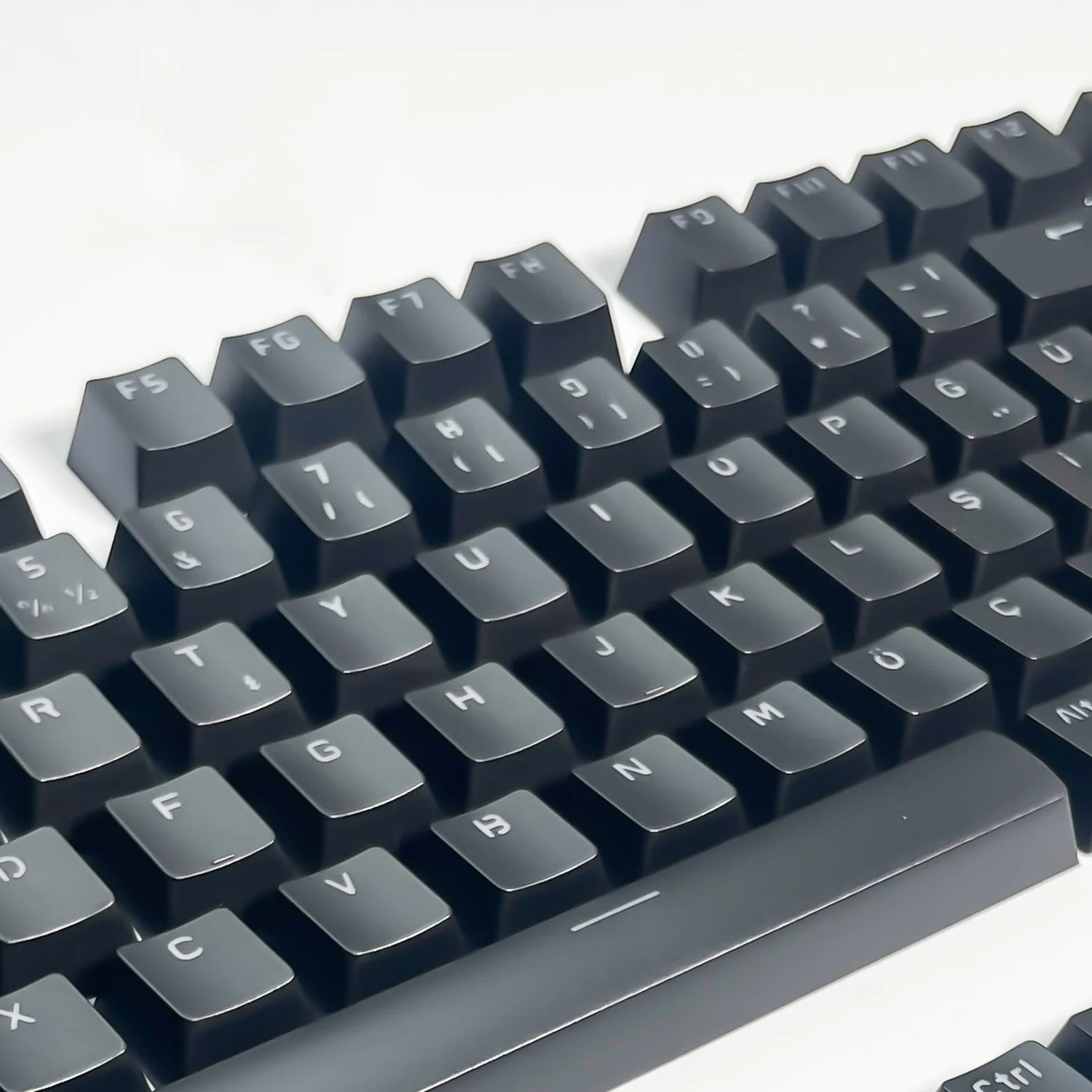 Teclas turcas de 132 teclas que brillan a través de retroiluminación OEM perfil ABS Keycap para Cherry MX Switch Gaming Teclado mecánico Key Casp