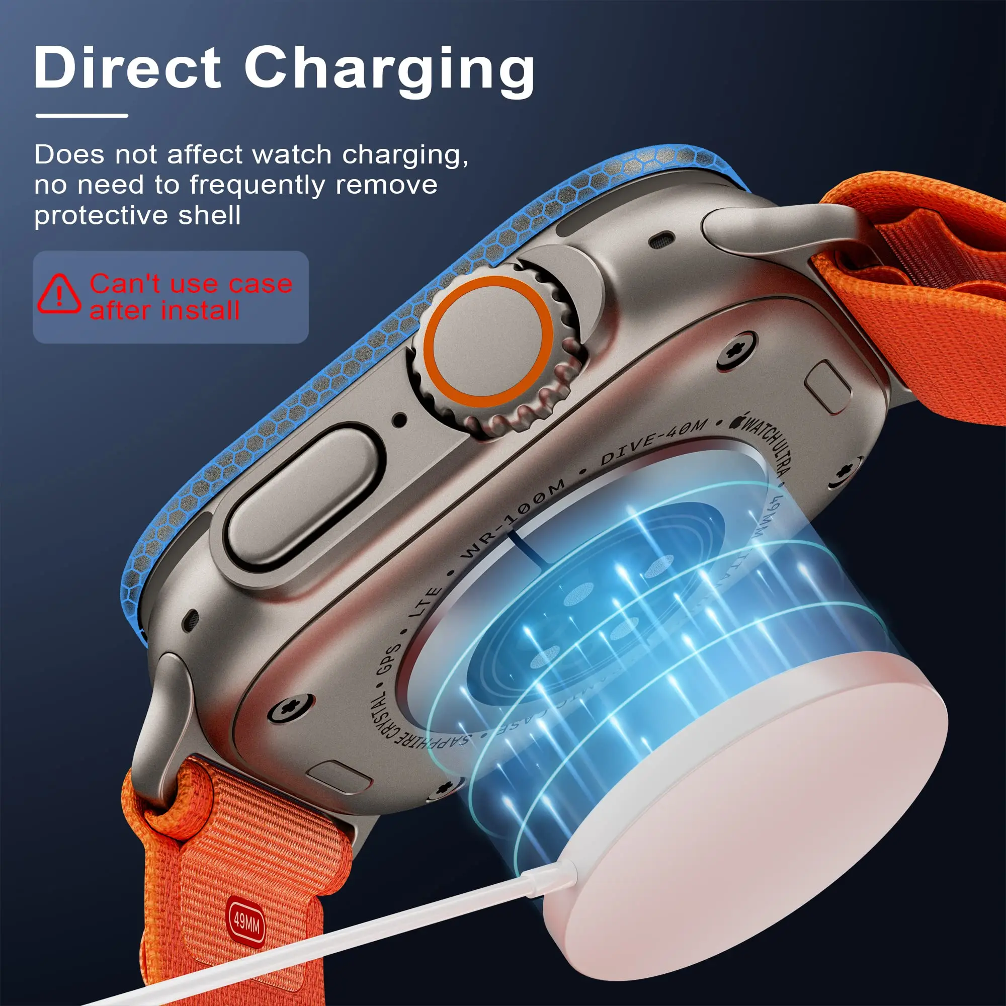 Vidrio templado para Apple Watch band ultra 49mm Protector de pantalla antiarañazos HD película completa parachoques de Metal iWatch Ultra2 3 correa - imagen 3