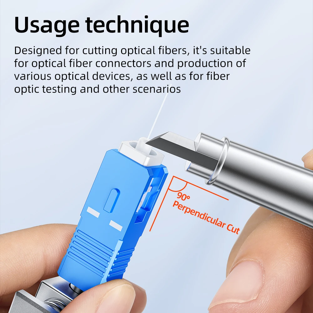 Pluma cortadora de fibra óptica al por mayor, herramienta de corte de fibra óptica FTTH, corte Diagonal, corte plano, herramienta de corte de pluma, fácil de llevar - imagen 4