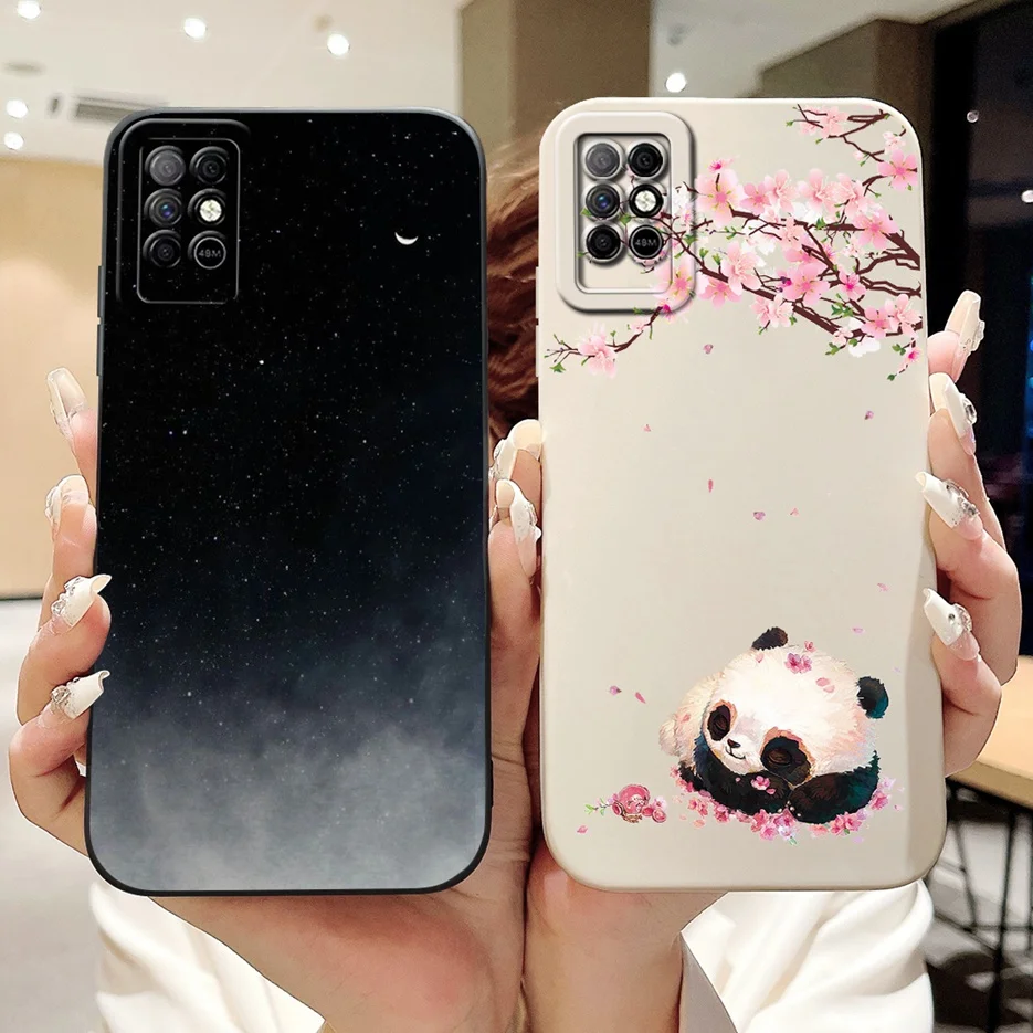 Para Infinix Note 8i funda X683 X683B arte de lujo cubierta pintada suave TPU funda de teléfono para Infinix Note 8 X692 Note8 Note8i contraportada - imagen 2