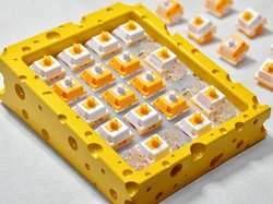 Interruptores MX lineales hot-swap POM - Amarillo popcorn