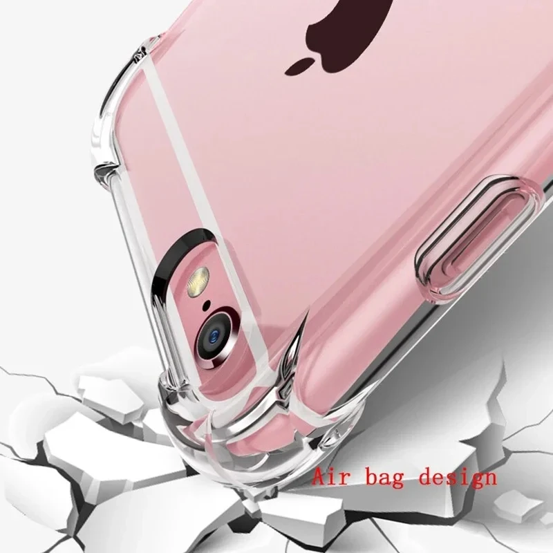 Nouvelle coque souple transparente antichoc en TPU pour iPhone 16E SE 2022 SE 2020 2016 7 8 6 5 5S SE SE2 SE3 - imagen 3
