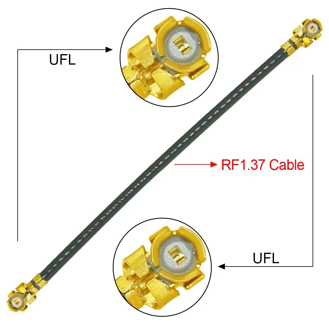 10 cm/20 cm/30 cm U.FL Switch SMA macho hembra Jack Cable en espiral 1,37mm para enrutador inalámbrico de tarjeta PCI WIFI - imagen 4