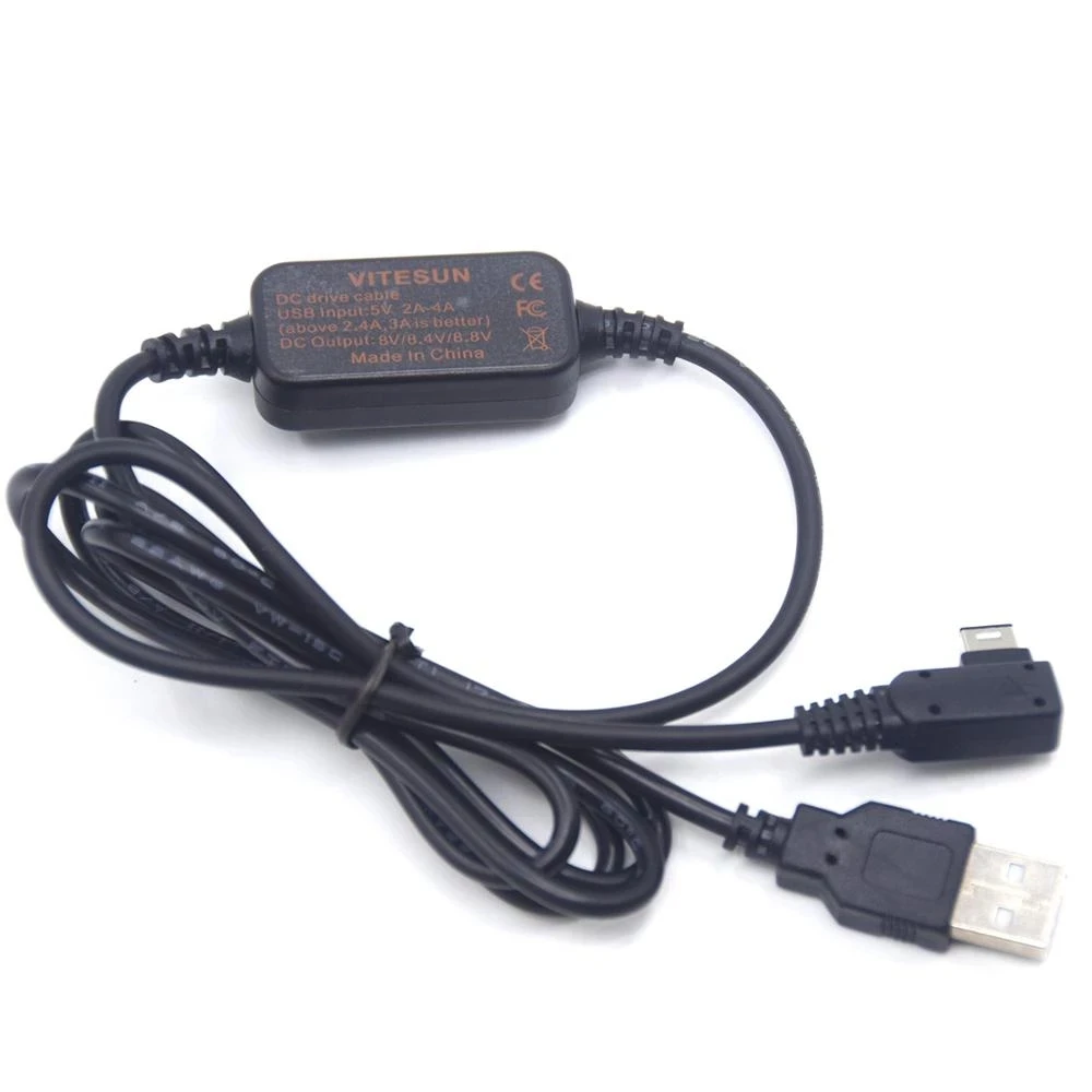 Cargador de Banco de energía DSLR, AC-PW10AM de Cable USB de 8V para Sony A77, A99, A100, A200, A290, A350, A380, A390, A450, A550, A700, A850, A900, Nex-VG10 - imagen 5