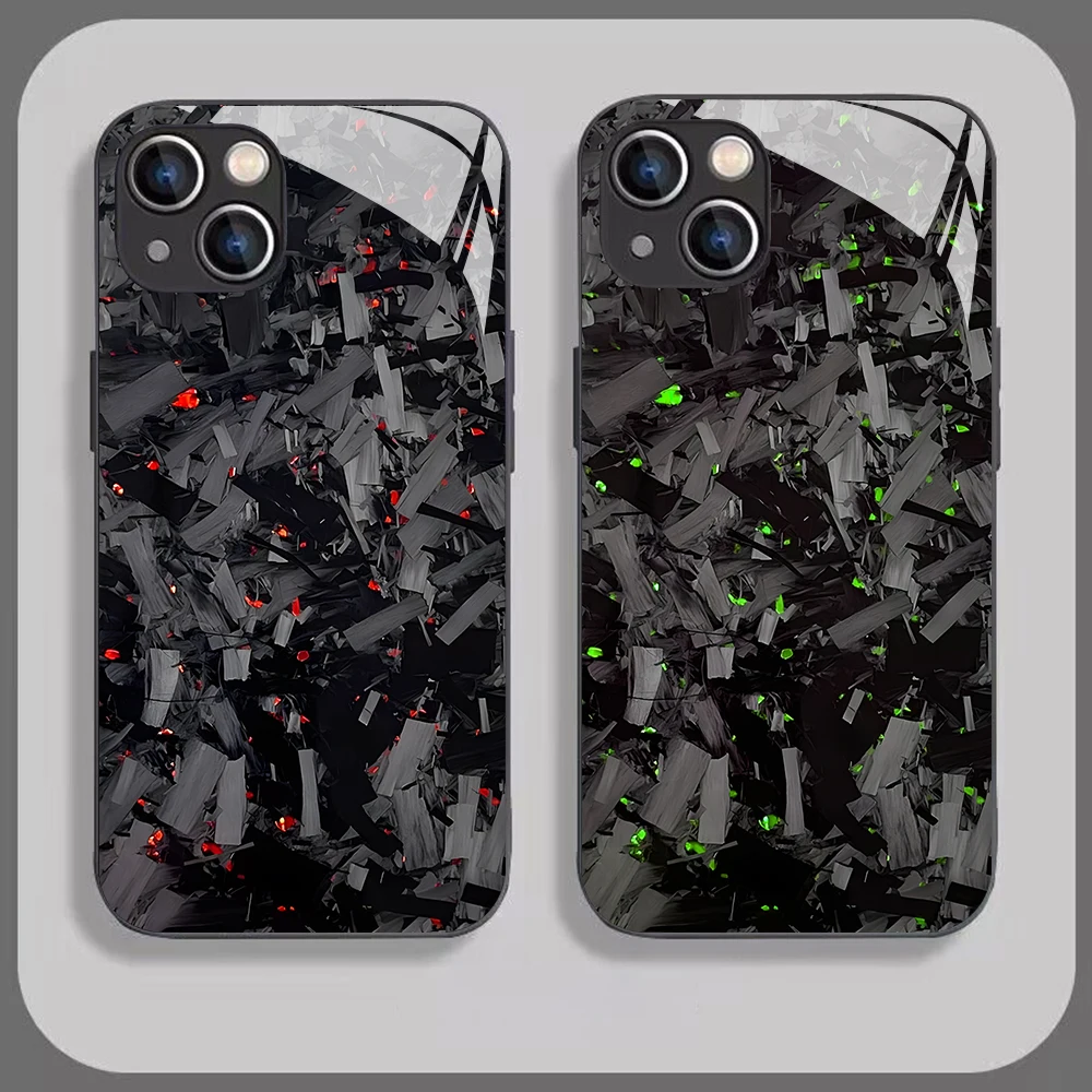 Funda de teléfono de fibra de carbono forjada Real para Samsung A16 A55 A35 A14 A34 A54 A24 A25 A15 A04 A34 A54 A24 A25 A15 4G 5G cubierta de vidrio