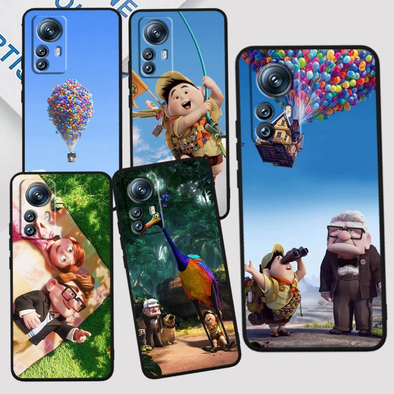 Disney Dream Travel Movie Up para Xiaomi Mi 14 13T 13 12T 12 11T 11i 11 10T 10 Pro Lite Ultra 5G, funda de teléfono de TPU negra