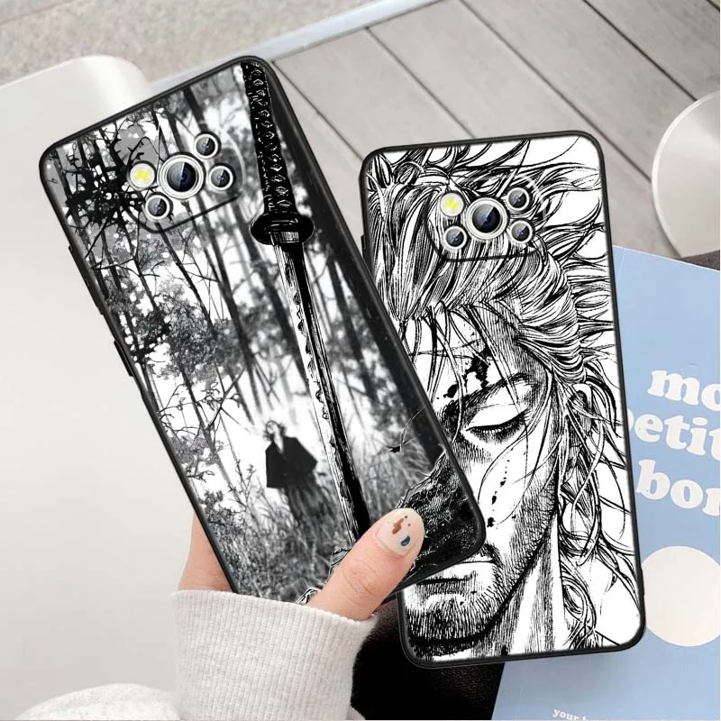 Funda Vagabond Samurai para Xiaomi Poco C65 C55 C51 C50 C40 F6 F5 F4 M6 M5 M4 X6 X5 5G funda de teléfono negra - imagen 3