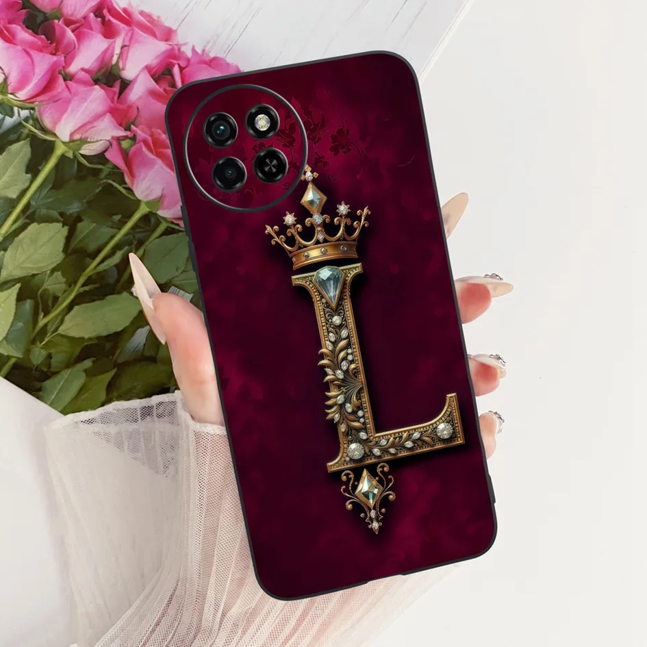 Para Itel S23 S23 + 4G funda S665L S681LN cubierta a prueba de golpes letras Retro corona parachoques de silicona suave para Itel S23 Plus S 23 TPU Capa - imagen 5