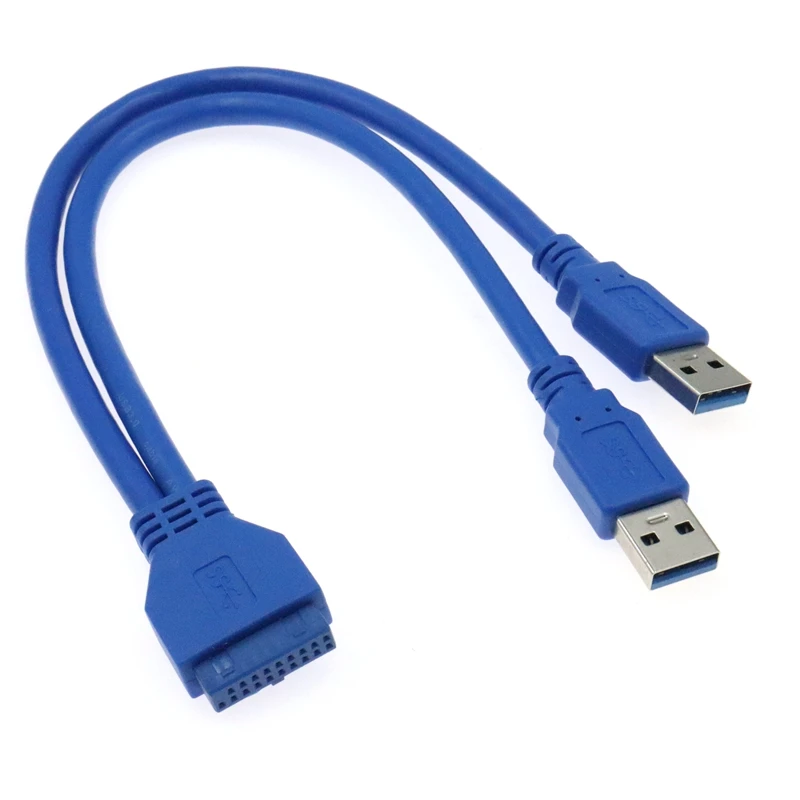 Conector de Cable USB 0,3 a 2 USB macho y hembra para ordenador de escritorio, placa base Asus P7P55/USB3 Gigabyte Msi Onda, 3,0 m, nuevo - imagen 2