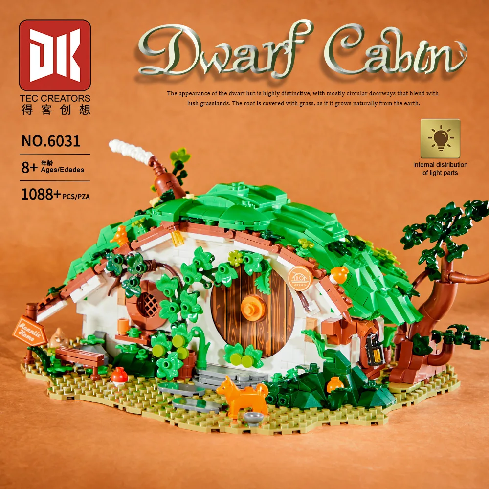 DK6031 enano hogar coleccionable modelo película de fantasía juguete de bloques de construcción niños adultos creativo cumpleaños regalo de Navidad (1088 piezas) - imagen 2