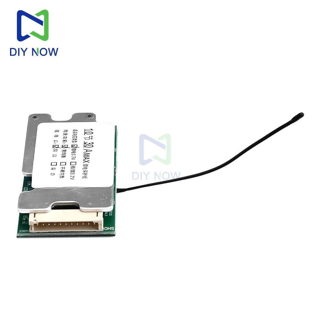 Placa de protección de batería de litio equilibrada, carga equilibrada con línea de Sensor para inversor de vehículo eléctrico, mismo puerto, 10S, 36V, 30A