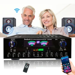 Amplificador Bluetooth HiFi Estereo con Pantalla Digital LCD