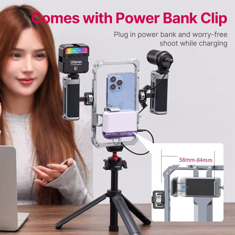 Empuñadura Móvil Ulanzi – Soporte Vlog Universal para iPhone y Android - imagen 3