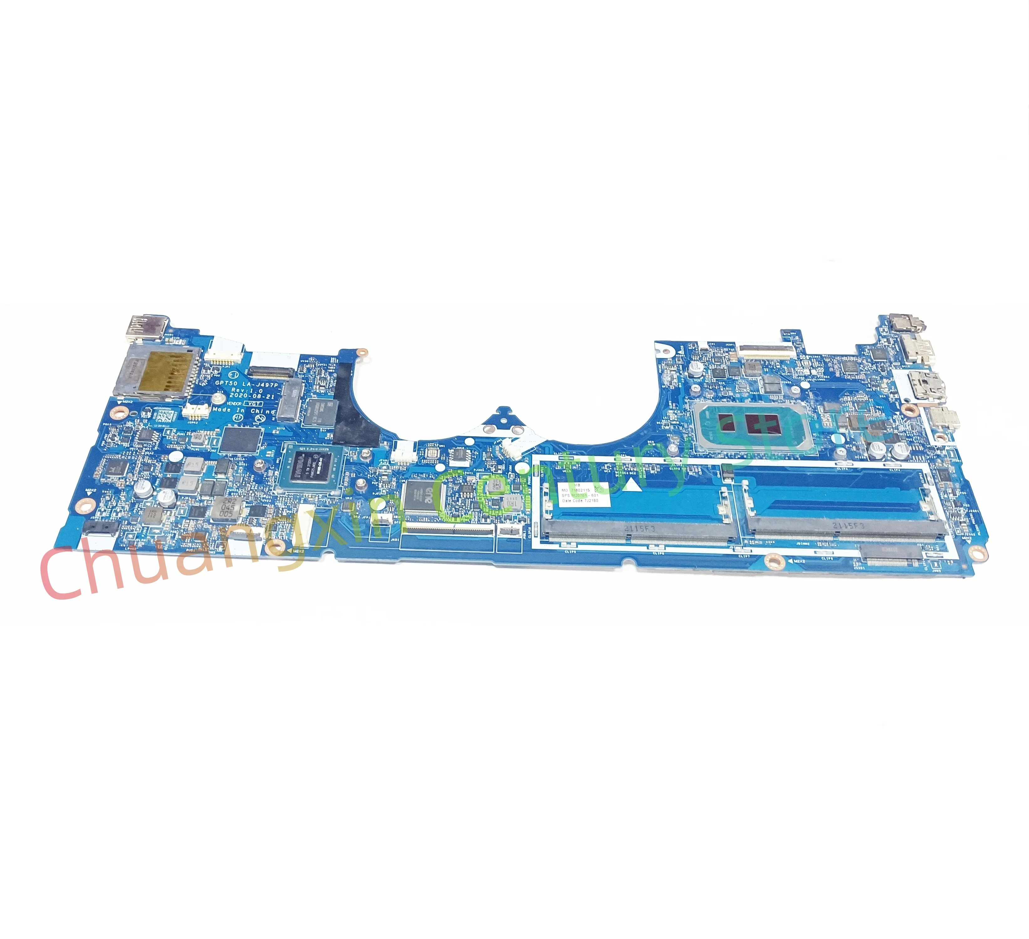 Placa base de LA-J497P para portátil HP ENVY X360 15-ED, CPU: I5-1135G7, I7-1165G7, GPU:N18S-G5-A1, MX450, 2G, prueba al 100%, envío correcto - imagen 3