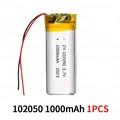 102050-1000mAh  1PCS