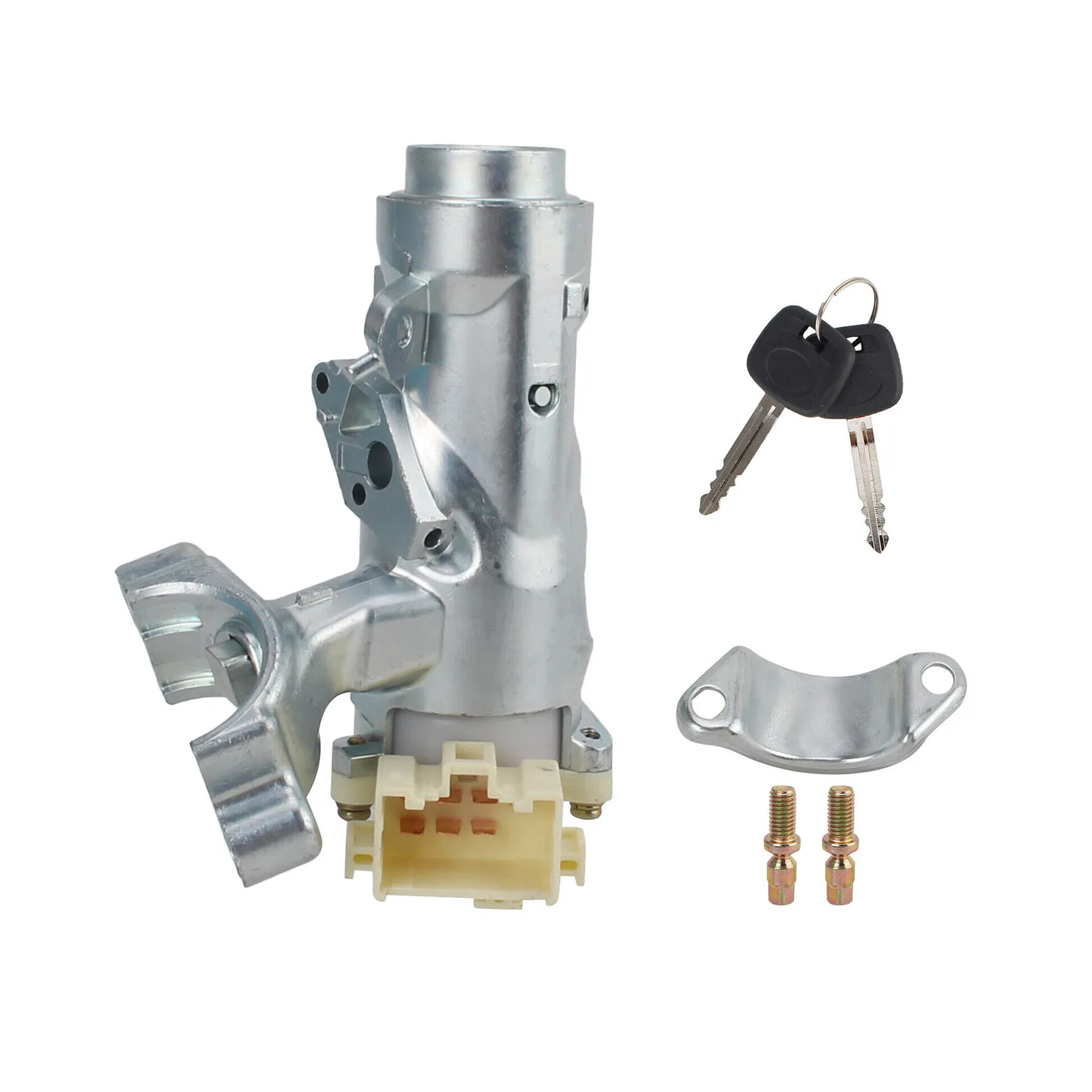 Conjunto de cilindro de bloqueo de interruptor de encendido, con soporte y 2 llaves 45020-12-11 para RAV4 1998-2000, accesorios para coche, 1 ud. - imagen 2