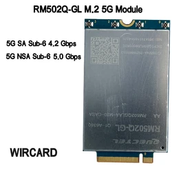 Módulo 5G Quectel RM502Q-GL M.2 Cat20 NSA/SA Sub-6 GHz LTE