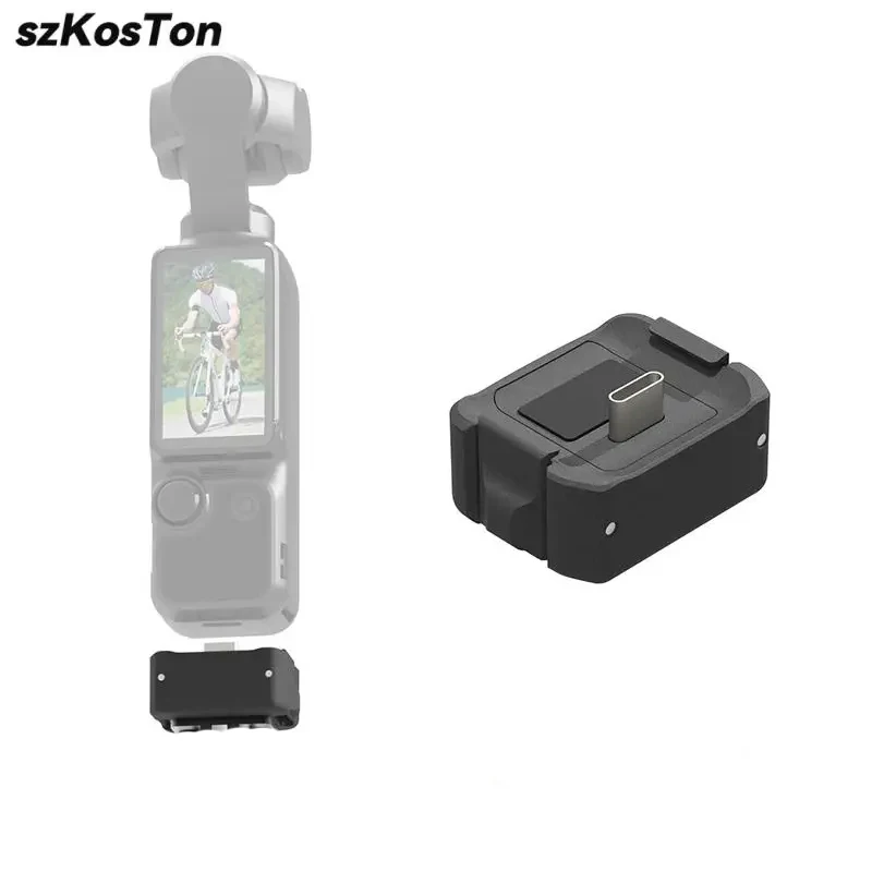 Base de carga para DJI Pocket 3 tipo C 1/4 adaptador de montaje cámara cardán portátil para DJI OSMO Pocket 3 Camra Accesorios