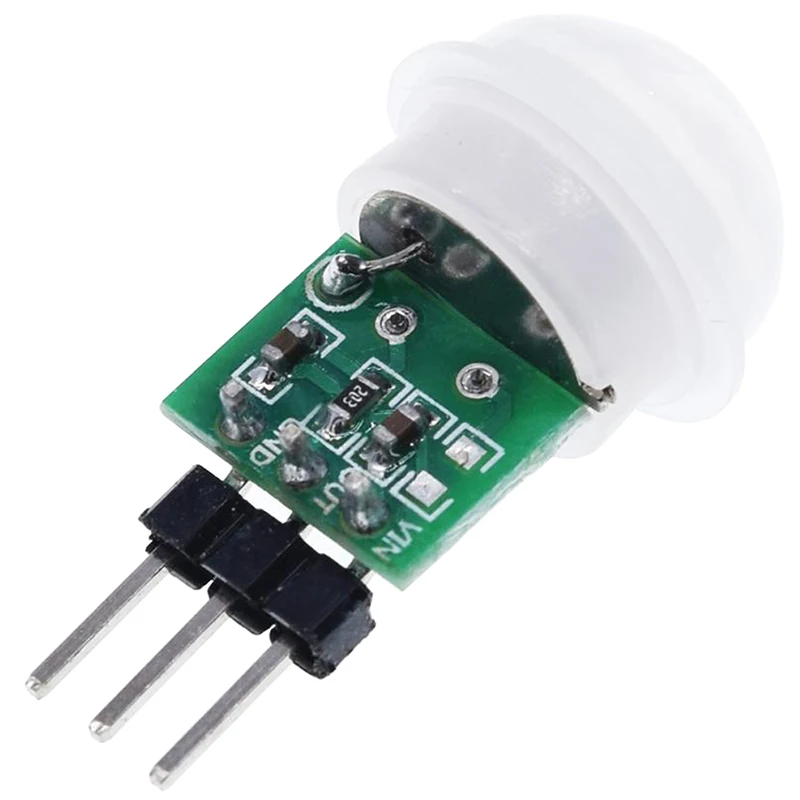 Mini IR piroeléctrico infrarrojo PIR Sensor de movimiento humano módulo Detector automático AM312 Sensor DC 2,7 a 12V - imagen 5