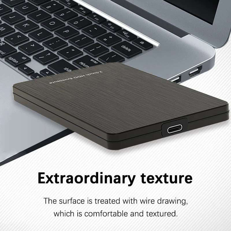 UTHAI U3S2522 Nueva caja de disco duro SATA móvil de alta velocidad USB 3,1/3,0 de 7 mm con carcasa de disco duro de aleación de aluminio de 2,5 pulgadas - imagen 4