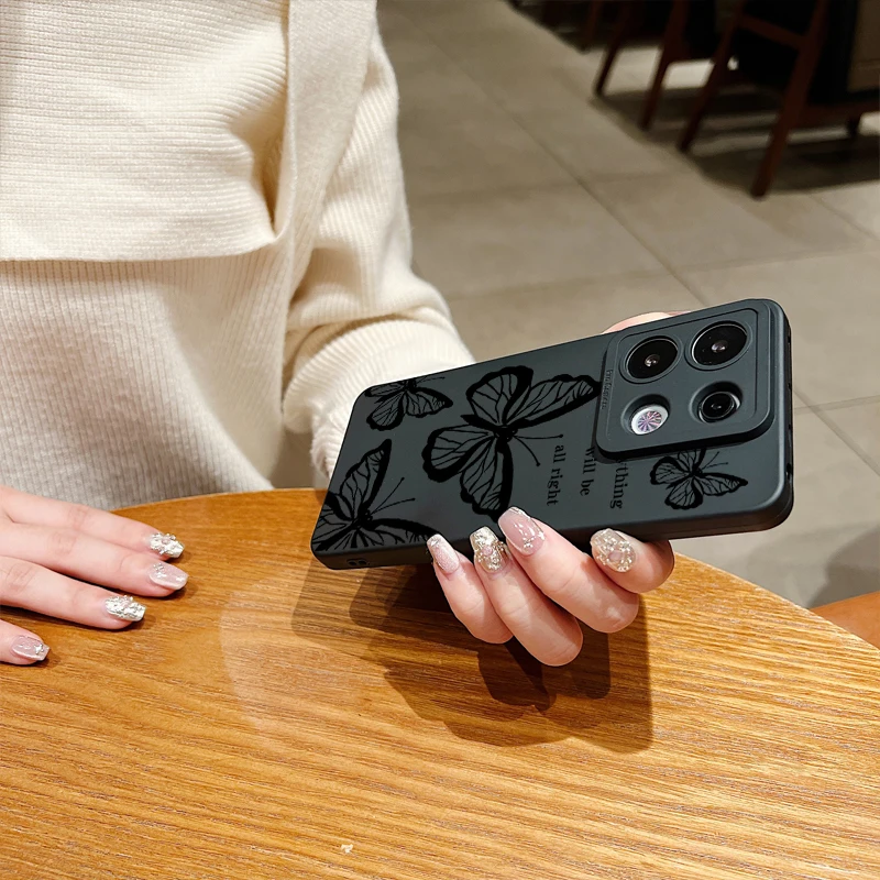 Funda de teléfono con estampado de mariposa para Xiaomi Redmi Note 13 12 Pro Plus 5G 13 12S 12 11S 11 10S 10 Redmi 12 4G 13C, funda de silicona suave - imagen 5