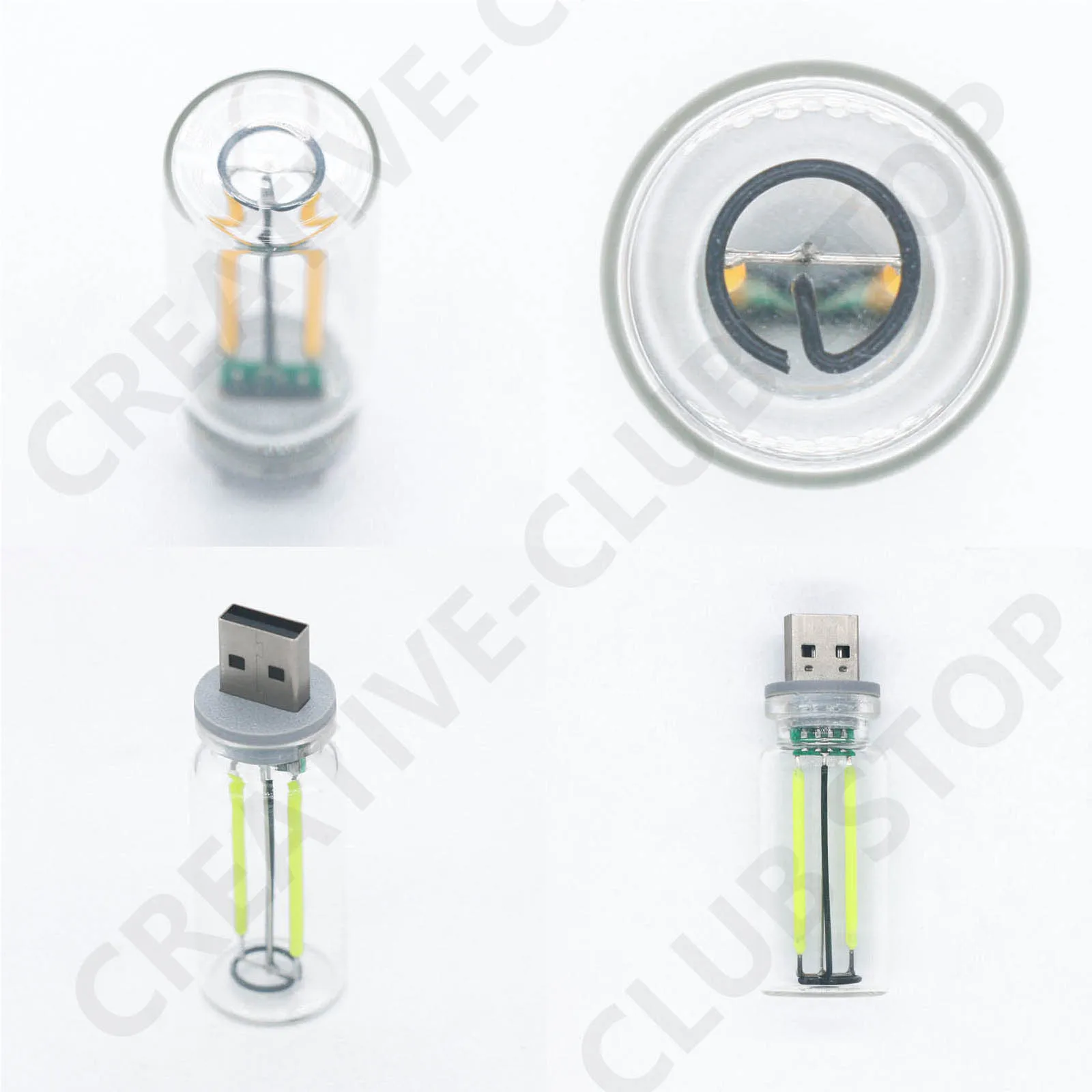 Luz LED nocturna con Control táctil USB, luz de ambiente, bombilla Edison, lámpara incandescente, bombilla de filamento LED, decoración de dormitorio DIY - imagen 3