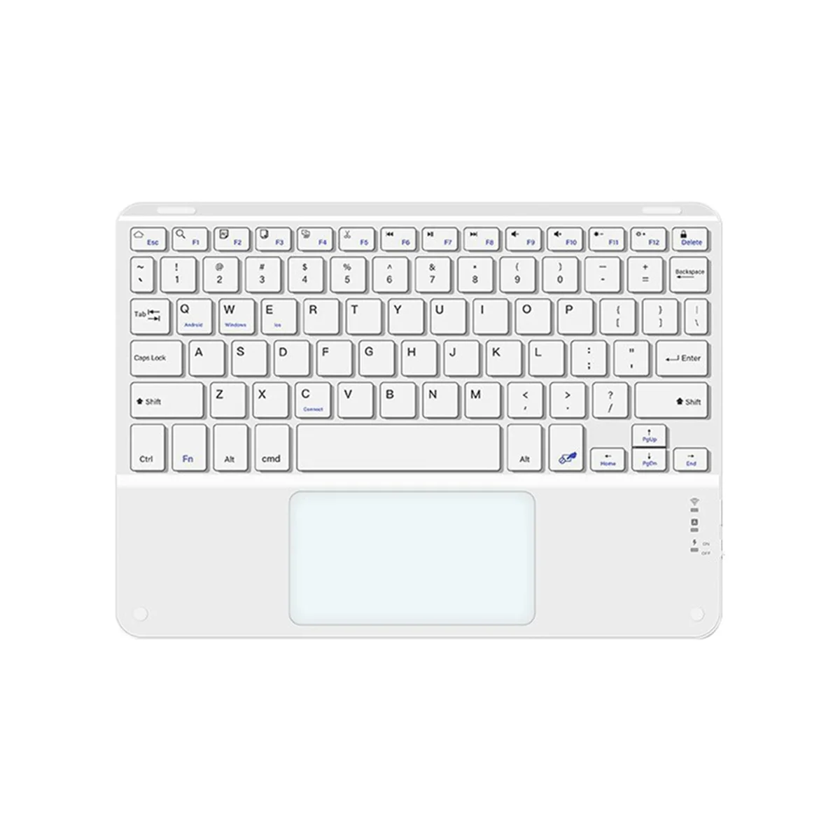 Teclado Bluetooth con panel táctil de 10 pulgadas Compatible con Windows, IPadOS, Android e IOS Inglés - imagen 2