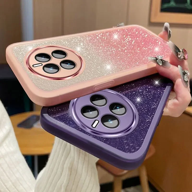 Realme 12 Pro + funda, funda de teléfono con protección de lente brillante de lujo para OPPO Realme 12 pro plus 12X Reno11 F A59 5G funda Realme12 pro - imagen 2