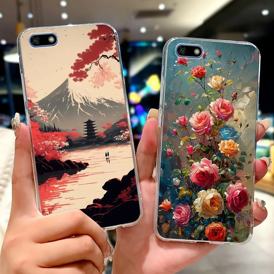 Para Huawei Y5 Prime 2018 funda Y52018 DRA-LX2 DUA-LX2 nueva funda pintada de lujo funda de teléfono delgada suave para Huawei Y5 Lite 2018 Shell - imagen 3