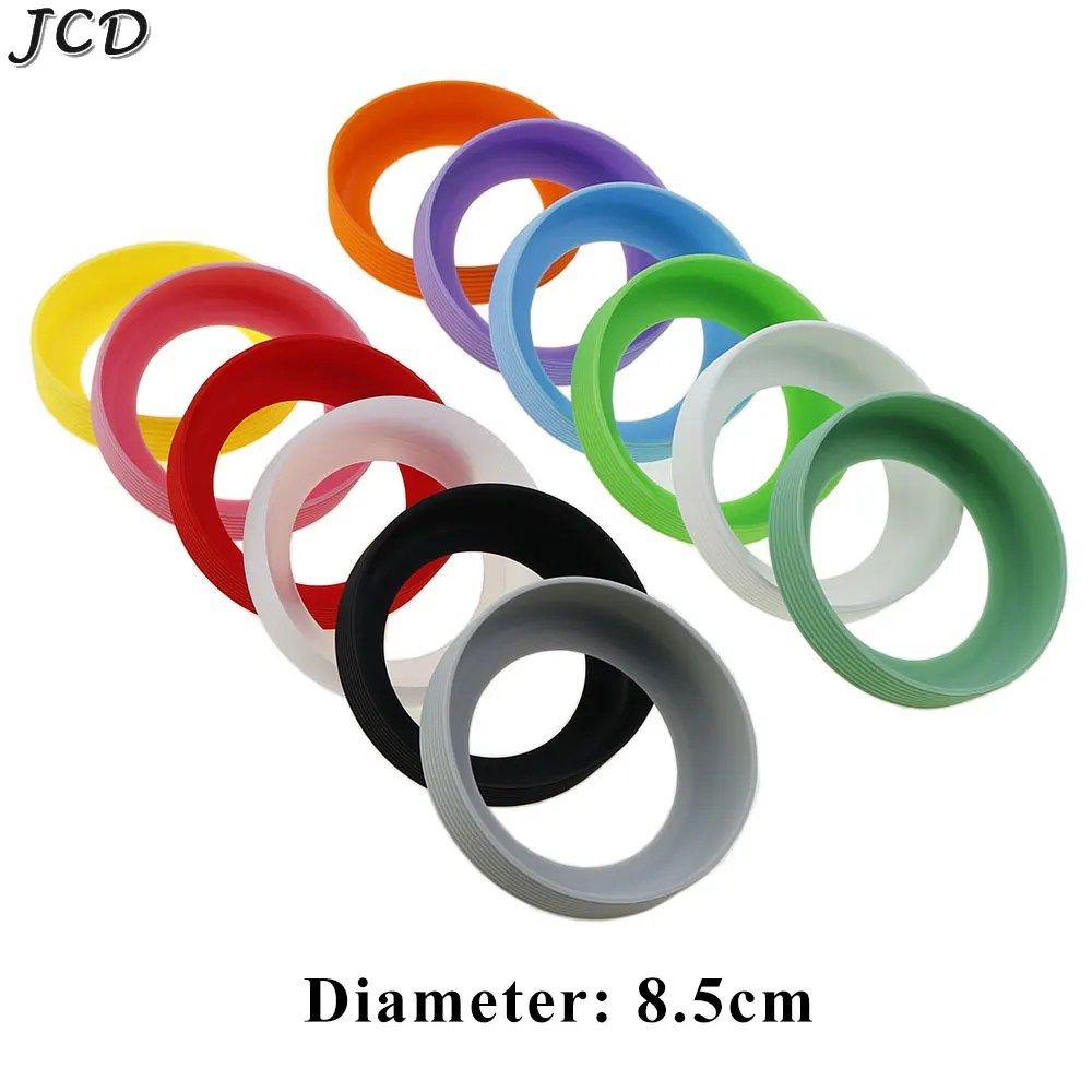 JCD-cubierta inferior de taza de silicona, funda de posavasos de aislamiento térmico, funda de Base de taza de vidrio, funda de botella antideslizante resistente, 8,5 cm