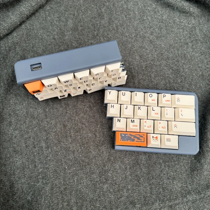 Mini teclado mecánico portátil dividido 40% personalizado 40 diseño Ultra compacto intercambiable en caliente 2,4G Kit de teclado inalámbrico dividido QMK/VIAL - imagen 5