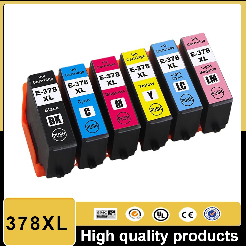 Cartucho de tinta Compatible 378XL T378 para impresora Epson 378 Expression Photo XP-8500 XP-8505 XP-8600 XP-8605 XP-8700 XP-15000