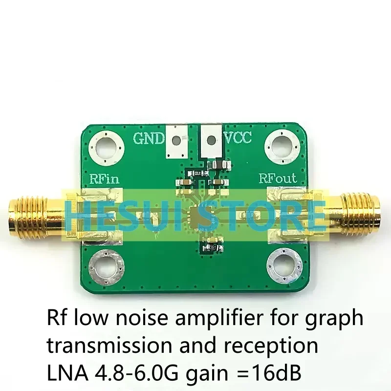 Amplificador Rf de bajo ruido para transmisión y recepción de gráficos LNA 4,8-6,0G ganancia = 16dB