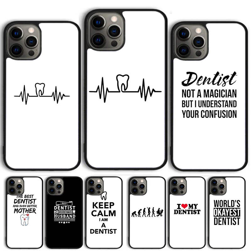 Me encanta mi dentista funda de teléfono para iPhone 17 Air 16 15 14 11 12 13 Pro MAX Plus funda coque