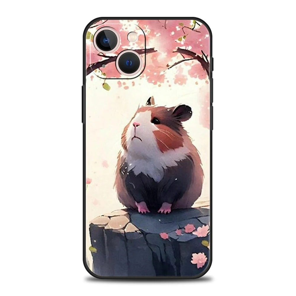 Funda de teléfono de lujo para iPhone 17 Air 16E 16 11 15 14 Pro MAX 12 13 7 8 Plus X XR XS SE 2022 cubierta Animal conejillo de indias Cavy lindo - imagen 4