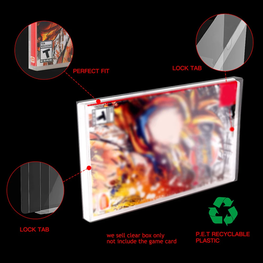 Caja de presentación de PET transparente de alta calidad para caja de repuesto de protección de caja de almacenamiento NS2 SWITCH2 - imagen 2