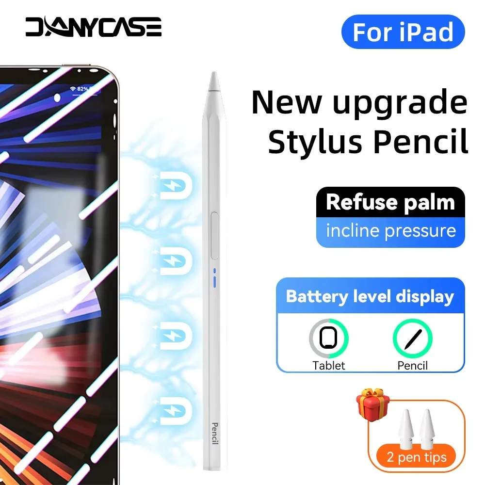 Para iPad lápiz óptico 2018-2025 iPad Air 6 M2 Pro 13 M4 M3 Apple lápiz para 7/8/9/10th Pro 11 12,9 Air 4 5 Mini 6 lápiz para tableta