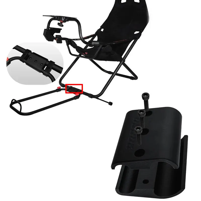 Para Playseat Challenge simulación de carreras soporte de Pedal pieza de fijación asiento plegable soporte de Pedal pieza de fijación de conexión