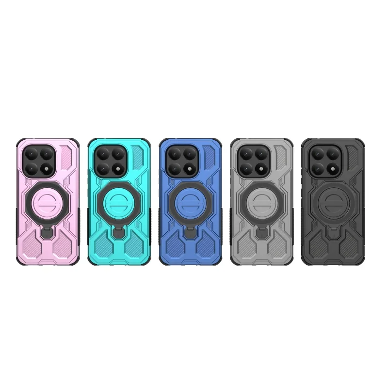 Para Xiaomi 15T funda Xiaomi Mi 15T Pro Capas trasera a prueba de golpes atracción magnética anillo de adsorción soporte Fundas Xiaomi 15T - imagen 2