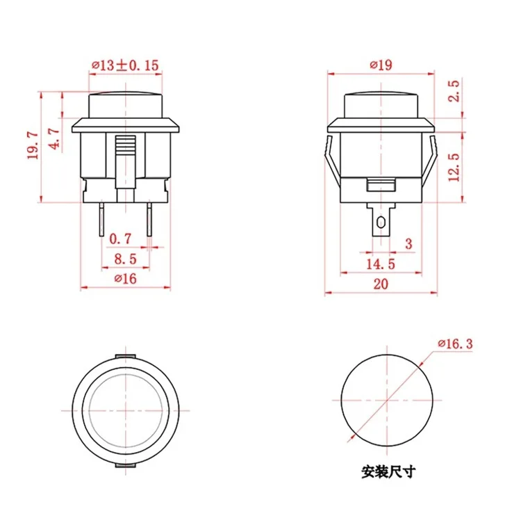 Avance Lento - Vista del interruptor avance lento