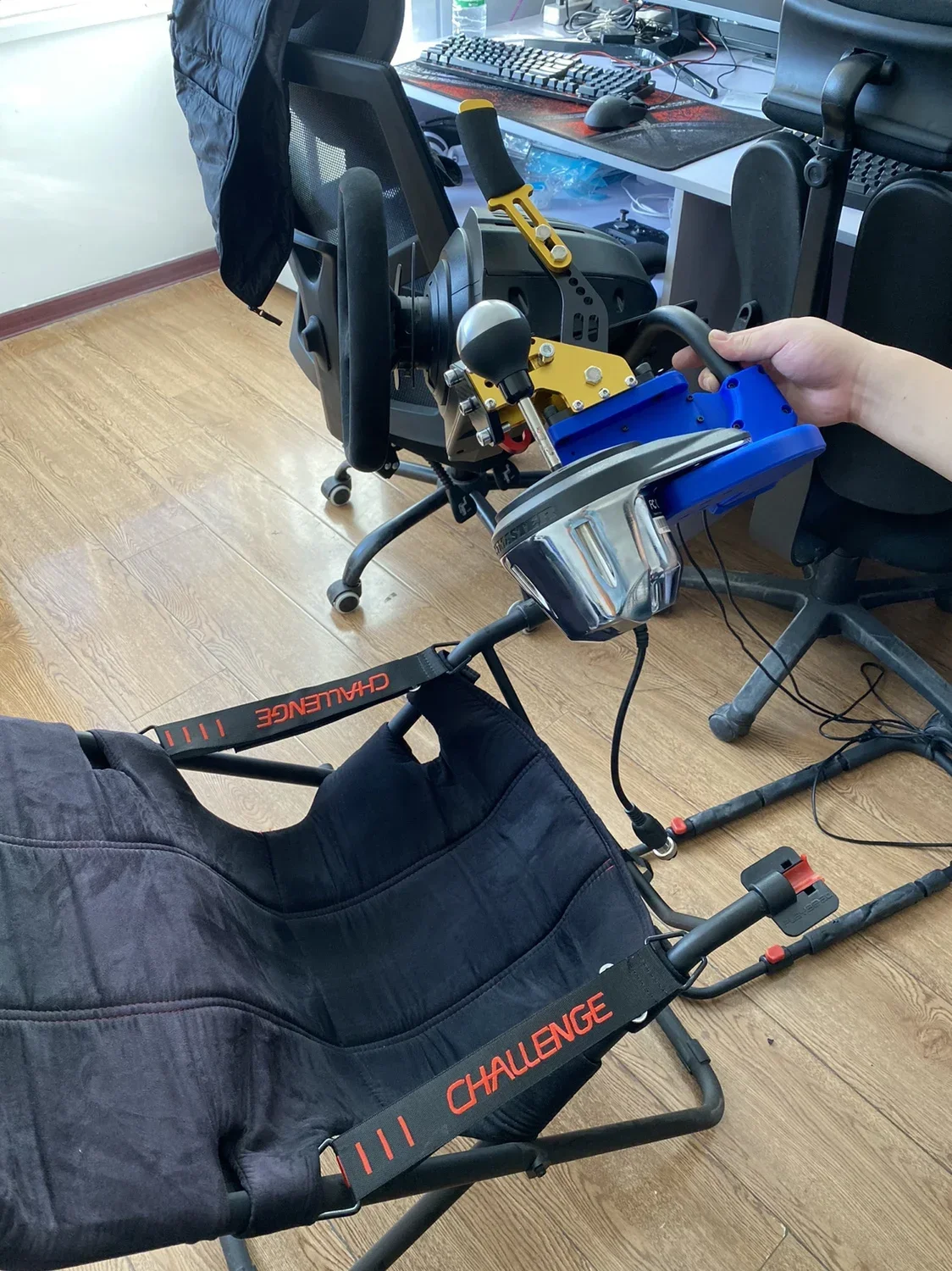 Soporte freno mano cambio asiento Playseat Challenger, Logitech G29g27 th8a Tumaste, soporte Universal - imagen 4