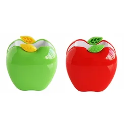Portalápices con forma de manzana, organizador de escritorio