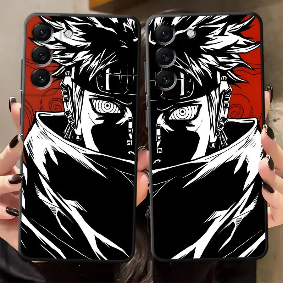 Funda para Samsung Galaxy A30 A15 A04 A17 A05 A10 A12 A06 A20 A13 A40 A16 A70 A50 funda negra suave para teléfono Anime Cool Pain