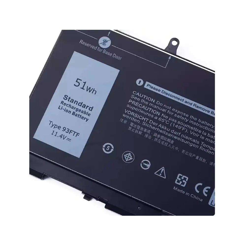 93FTF batería del ordenador portátil para Dell Latitude 5280 5290 5480 5490 5580 5590 E5491 14 5491 15 5591 precisión M3520 M3530 11,4 V 51WH - imagen 4