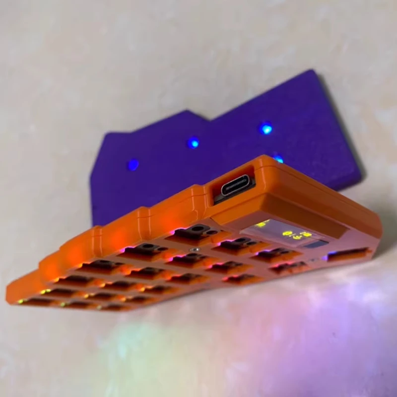 Corne-teclado de modo Dual con Bluetooth, Kit de teclado con interruptor de Choc ergonómico, personalización de Color, bricolaje, Github RGB, teclado dividido para juegos - imagen 3